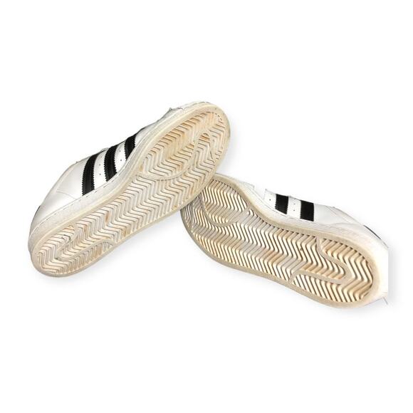 Adidas Originals Women's Superstar 3-Stripes Sneaker White/Black 6.5 - Picture 6 of 6
